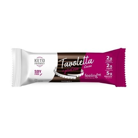 Biscotti e Dolci Feeling Ok, Tavoletta + Protein Cocoa, 20 g