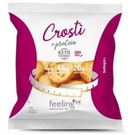 Pasti e Snack Feeling OK, Crostino + Protein Cheese, 50 g