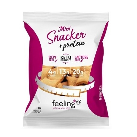 Pane e Prodotti da Forno Feeling Ok, Mini Snacker + Protein, 50 g