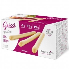 Pane e Prodotti da Forno Feeling Ok, Grissi + Protein, 3 x 50 g.
