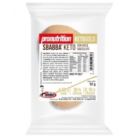 Biscotti e Dolci Pro Nutrition, Sbabba Keto con Gocce di Cioccolato, 50 g