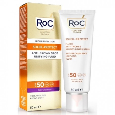 Solari RoC, Fluido Solare Viso Anti Macchia SPF50, 50 ml