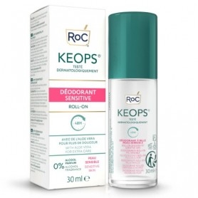 Antitraspirante RoC, Keops Deodorante Roll-On 48H Sensitive, 30 ml