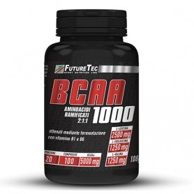 Aminoacidi Ramificati (Bcaa) FutureTec, Bcaa 1000, 100 cpr