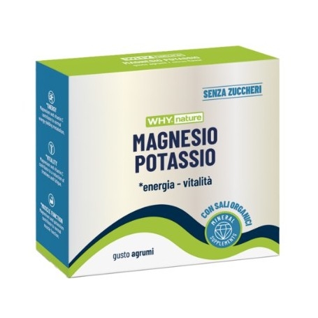 Zinco e Magnesio WHY Ntaure, Magnesio Potassio, 10 buste