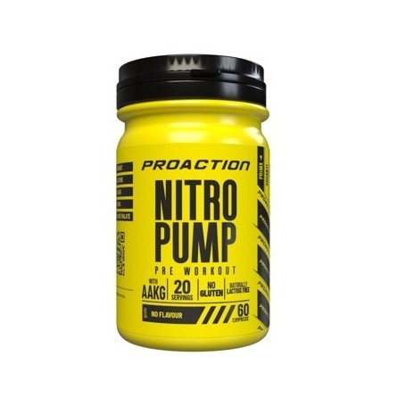 Pre Workout Proaction, Nitro Pump, 60 cpr.