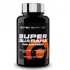 Guarana Scitec Nutrition, Super Guarana, 100 cpr.