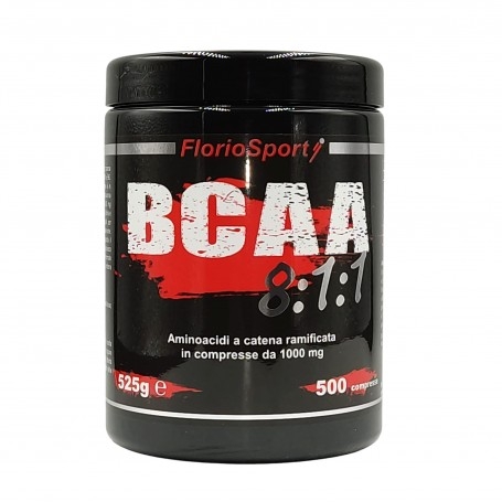 Aminoacidi Ramificati (Bcaa) FlorioSport, BCAA 8:1:1, 500 cpr.