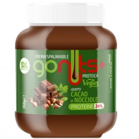 Creme Proteiche Daily Life, Gonuts Vegan Cacao e Nocciole, 350 g