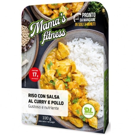 Pasti e Snack Daily Life, Mama's Fitness Riso al Curry e Pollo, 330 g