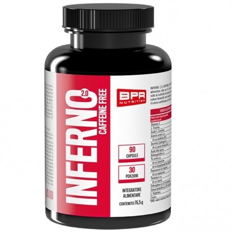 Dimagranti e Termogenici BPR Nutrition, Inferno 2.0 Caffeine Free, 90 cps