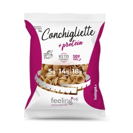 Pasta e Riso Feeling Ok, Conchigliette + Protein, 50 g