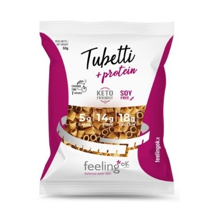 Pasta e Riso Feeling Ok, Tubetti + Protein, 50 g