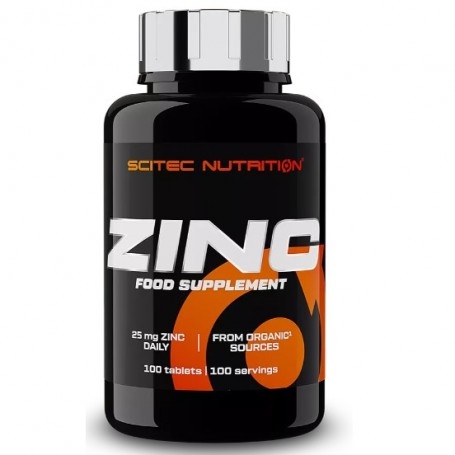 Zinco e Magnesio Scitec Nutrition, Zinc, 100 cpr