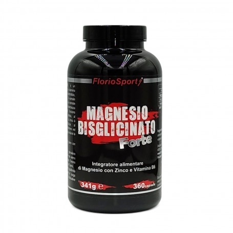 Zinco e Magnesio FlorioSport, Magnesio Bisglicinato Forte, 360 cps.