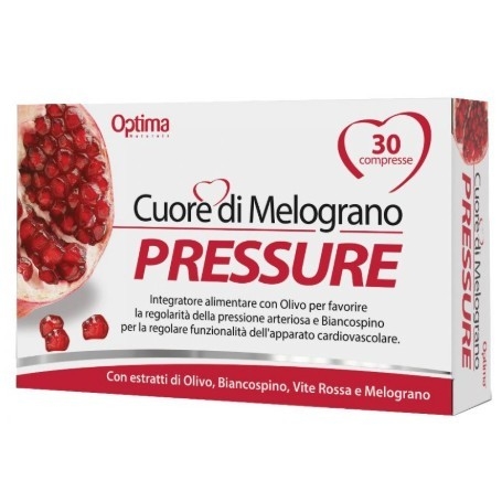 Funzionalità cardiovascolare Optima Naturals, Cuore di Melograno Pressure, 30 cpr