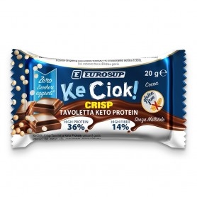 Biscotti e Dolci Eurosup, Keciok Tavoletta Keto Protein Crisp, 20 g