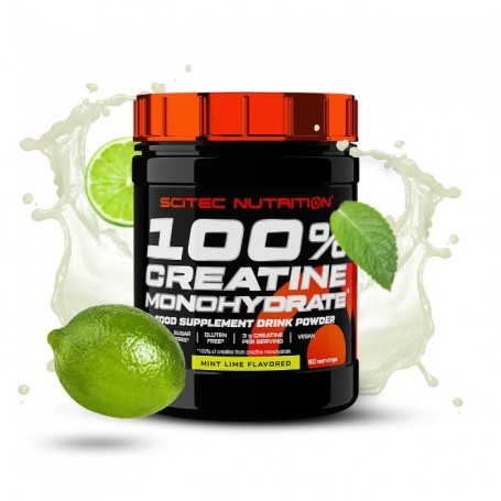 Creatina Scitec Nutrition, 100% Creatine Monohydrate aromatizzata, 300 g