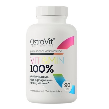 Multivitaminici - Multiminerali Ostrovit, Vit e Min, 90 cpr