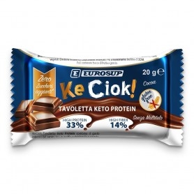 Barrette proteiche Eurosup, KeCiok Tavoletta Keto Protein, 20 g