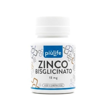 Zinco e Magnesio +Life, Zinco Bisglicinato, 400 cpr