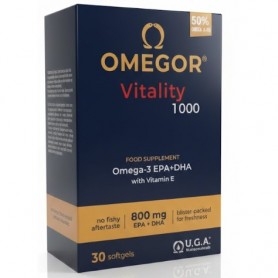 Omega 3 Omegor, Vitality 1000, 30 perle
