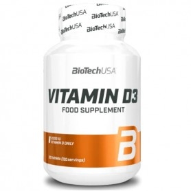 Vitamina D Biotech Usa, Vitamina D3, 120 cpr
