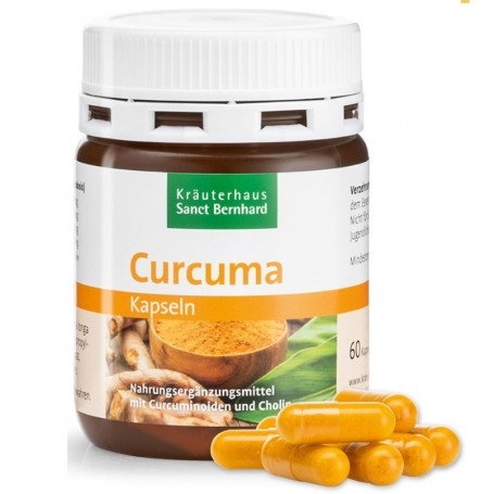 Curcuma Sanct Bernhard, Curcuma, 60 cps