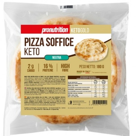 Pane e Prodotti da Forno Pro Nutrition, Pizza Base Keto Soffice, 180 g