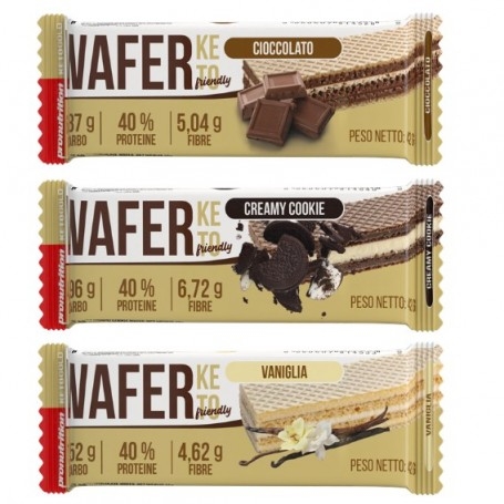 Barrette proteiche Pro Nutrition, Wafer Keto, 42 g