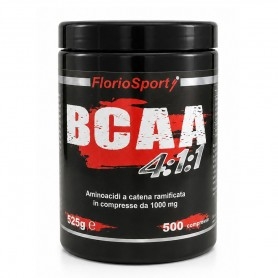 Aminoacidi Ramificati (Bcaa) FlorioSport, BCAA 4:1:1, 500&nbsp;cpr.