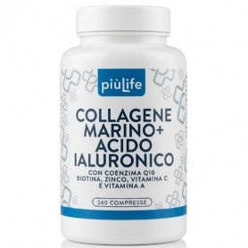 Collagene +Life, Collagene Marino + Acido Ialuronico, 240 cpr