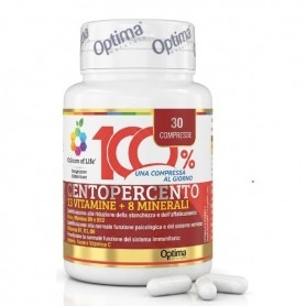 Multivitaminici - Multiminerali Optima Naturals, Centopercento, 30 cpr