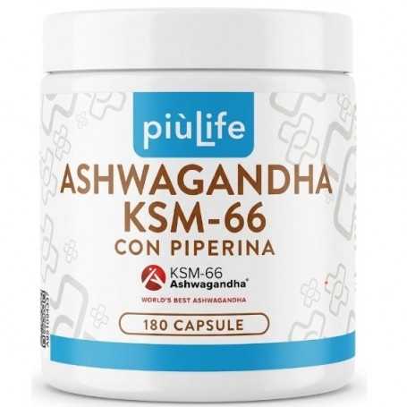 Ashwagandha +Life, Ashwagandha KSM-66, 180 cps