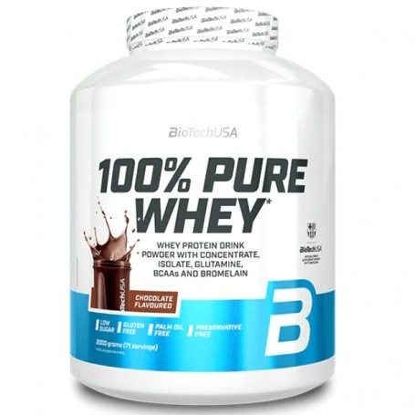 Proteine del Siero del Latte (whey) Biotech Usa, 100% Pure Whey, 2000 g