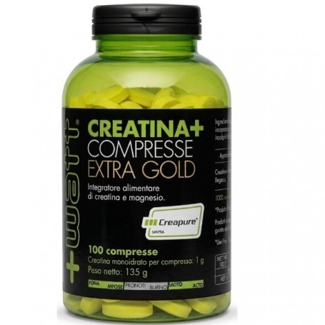 Creatina +Watt, Creatina + Extra Gold, 100 cpr.