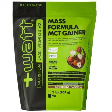 Weight Gainers +Watt, Mass Formula MCT Gainer, 907&nbsp;g.